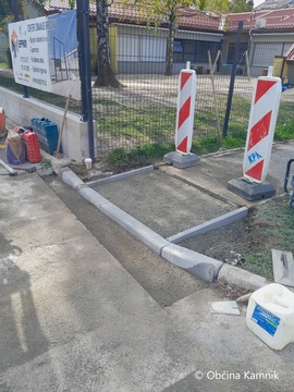 Nižanje robnika - Groharjeva ulica (3)